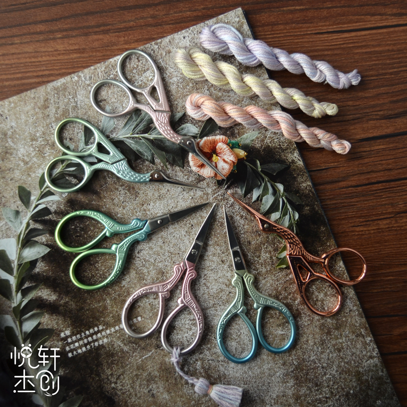 diy手工茶艺刺绣拍照道具剪刀