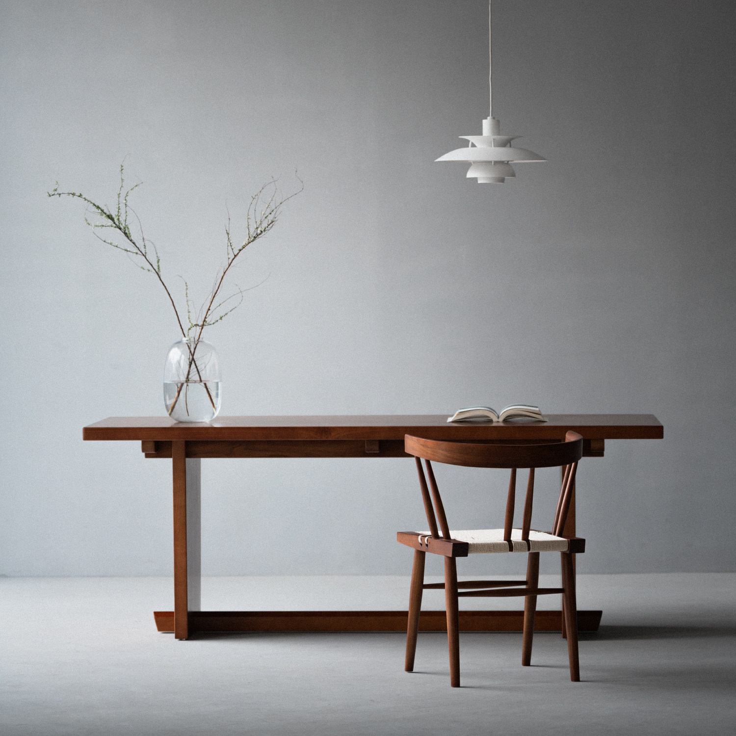 叁几 中岛乔治餐桌 中古风原木家用吃饭桌子简约长方形柚木餐桌椅,住宅家具,实木餐桌,淘宝优惠券,粉丝福利购,淘宝优惠卷