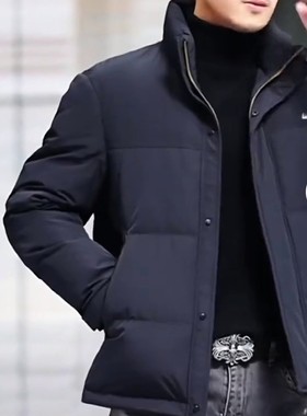 卡麦隆鳄鱼男人船王新款男士羽绒服正品立领鸭绒厂家直接发中年