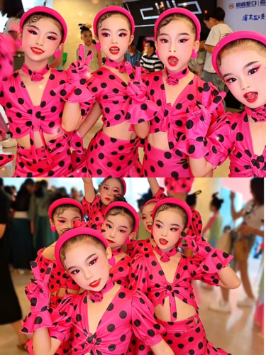 拉丁舞服女童2026夏季新款专业训练习表演舞蹈裙演出练功服套装