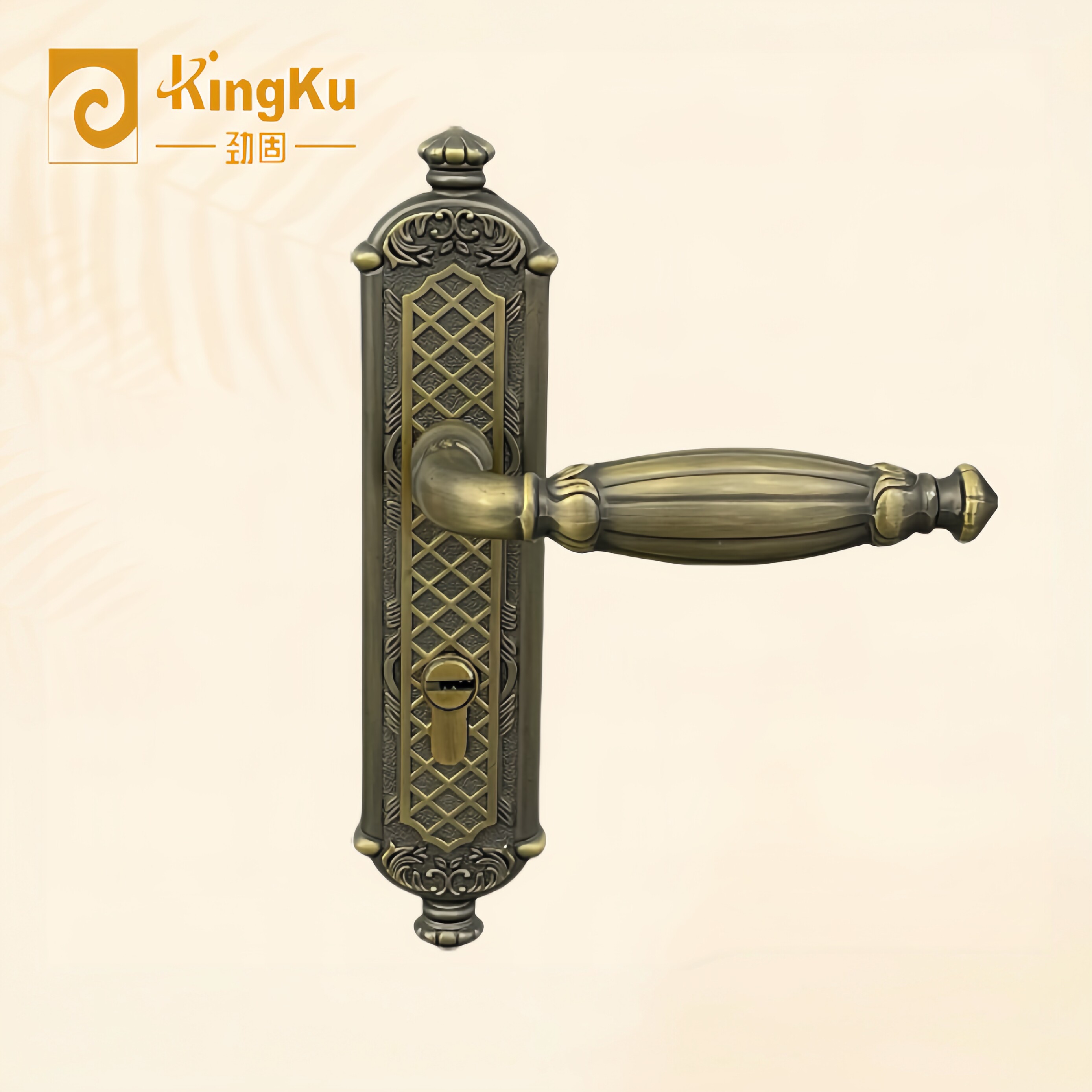 KingKu劲固欧式畅销款锌合金房门锁执手室内卧室门锁M915015