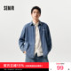 纯棉复古工装 森马长袖 上衣宽松牛仔衬衣潮 新款 男士 衬衫 男2025秋季