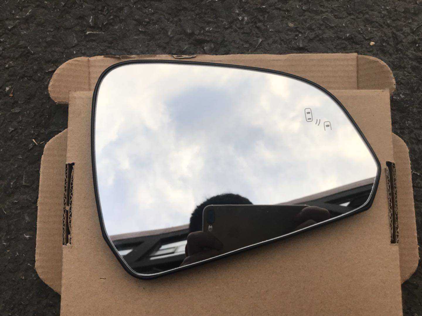 수정 된 자동차 큰 시야 눈부심 방지 블루 미러 사각 지대 보조 조명 전기 가열식 백미러 반전 거울 반사 렌즈