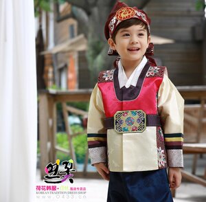 新款韩国原装进口男孩一周岁韩服儿童韩服/男童韩服/H-E01202