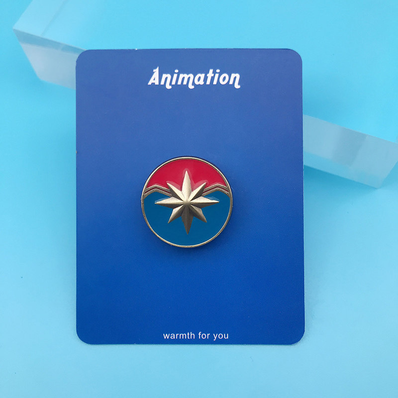 惊奇队长 徽章 胸针 漫威周边 闪电侠 勋章 别针 包包配饰