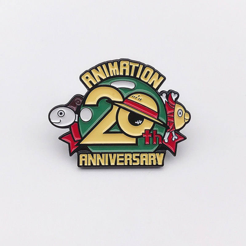 海贼王20周年徽章纪念品阳光号动漫周边胸针包包配饰勋章
