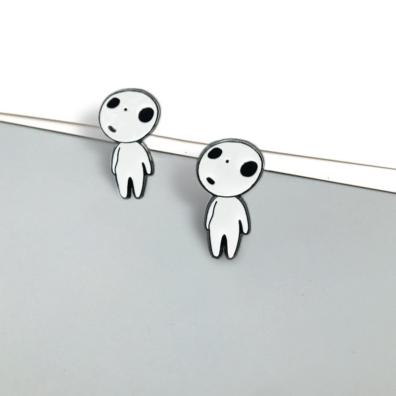 幽灵公主宫崎骏胸针可爱日系 树木小精灵徽章 小别针卡通金属勋章