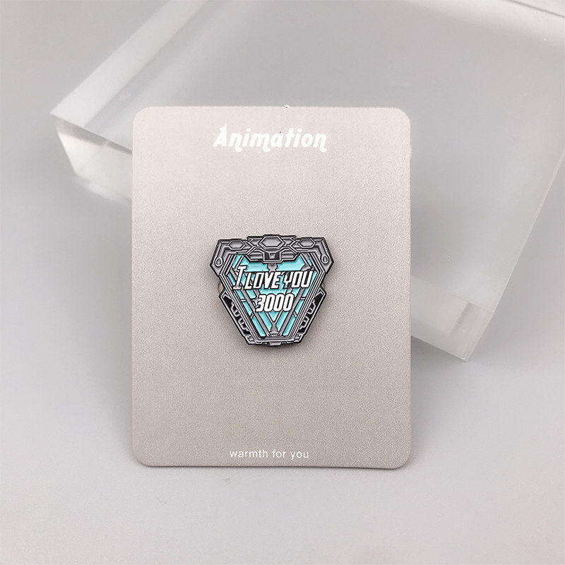 钢铁侠爱你三千遍胸针 徽章 漫威i love you 3000 复仇者联盟勋章