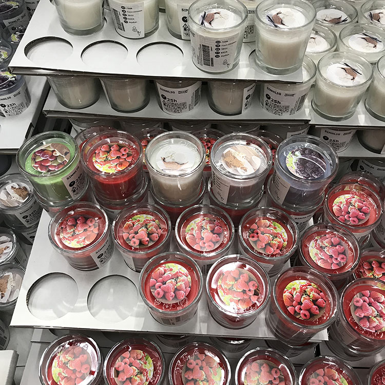 宜家家居香薰蜡烛杯正品国内代购助眠浪漫西恩利