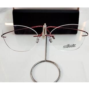 3040无框 诗乐眼镜架近视眼镜框镜架纯钛女款 镜框诗乐眼镜5515