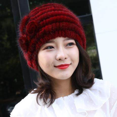 水貂横编三花帽子貂皮帽女款水貂毛帽子冬季保暖帽子妈妈帽,服饰配件/皮带/帽子/围巾,帽子,淘宝优惠券,粉丝福利购,淘宝优惠卷