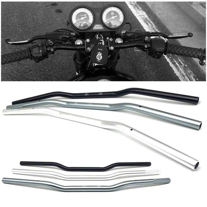复古22mm车把CG摩托车低把22mm通用龙头把复古铝合金方向把车把