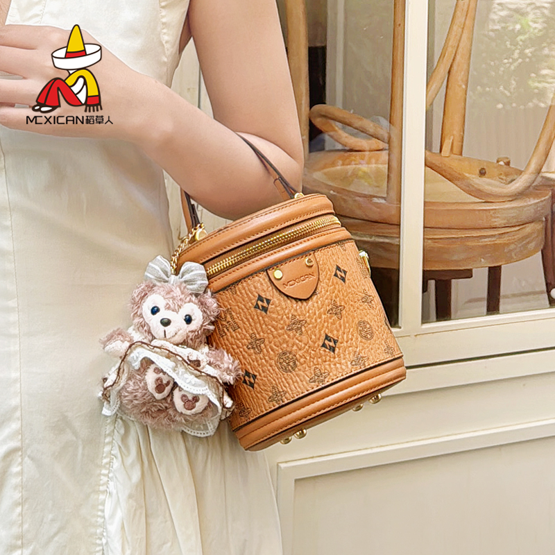 稻草人时尚百搭高颜值洋气水桶包