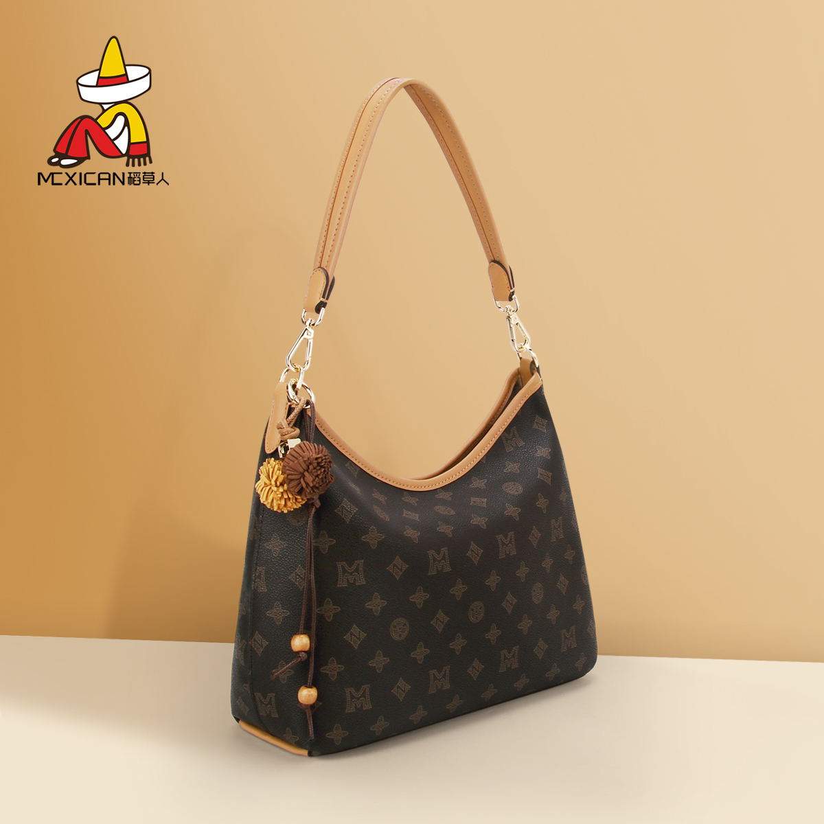 稻草人高级质感大容量通勤托特包