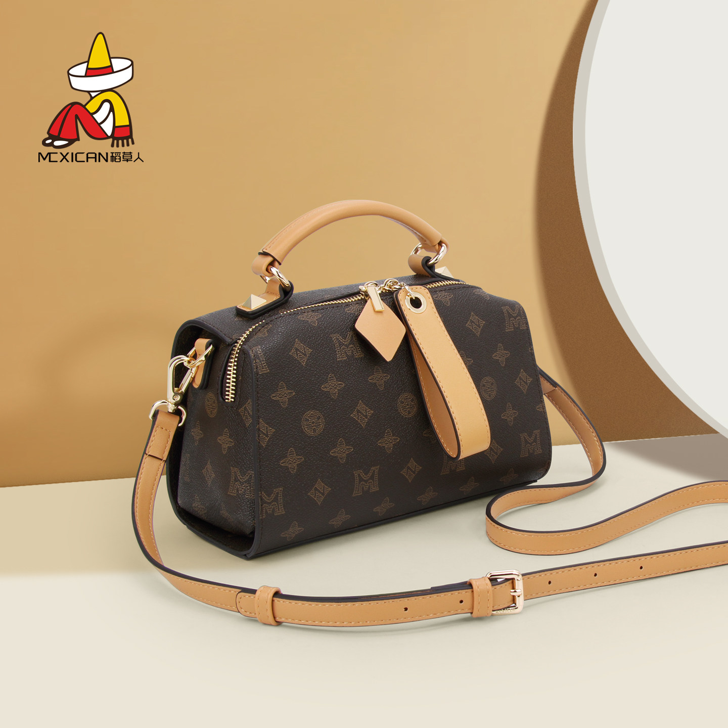 稻草人女包2025新款斜挎包设计感小众高级感百搭手提波士顿枕头包,箱包皮具/热销女包/男包,通用款女包,淘宝优惠券,粉丝福利购,淘宝优惠卷