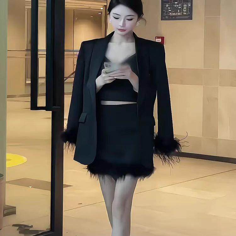 小香风西装套装裙春装2026年新款气场强大女装御姐高级感两件套女