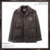 秋冬季 加绒加厚睡衣男士 2025新款 珊瑚绒中年爸爸家居服衣单件单独