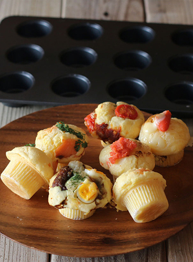 FL日本cotta马芬蛋糕模具12连不粘玛芬烤盘家用麦芬蛋糕烘焙模具