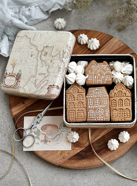 FL日本cotta房子饼干模具圣诞节姜饼屋按压式烘焙家用diy曲奇模