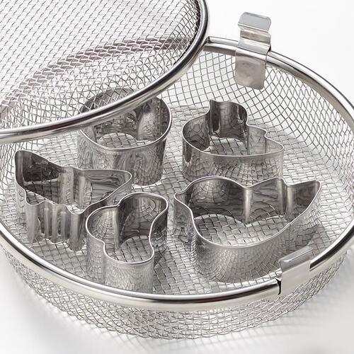 日本不锈钢碗篮硅胶烘焙厨房用品