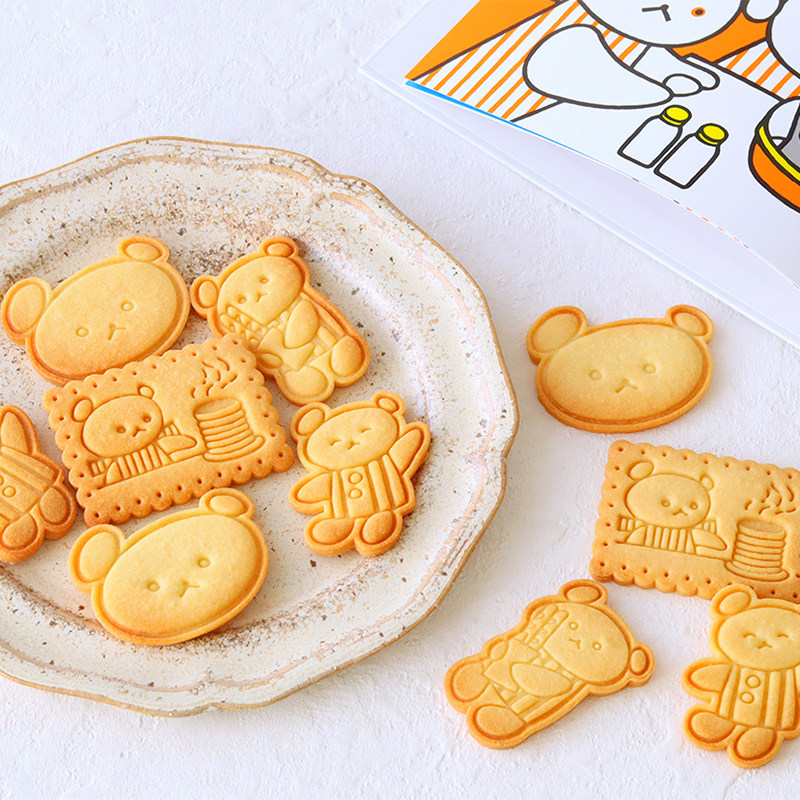 cotta新品做糕点的小熊可爱卡通饼干模具宝宝辅食婴儿幼儿零食DIY