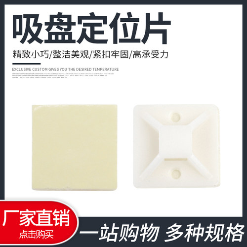 尼龙定位片吸盘扎带固定座