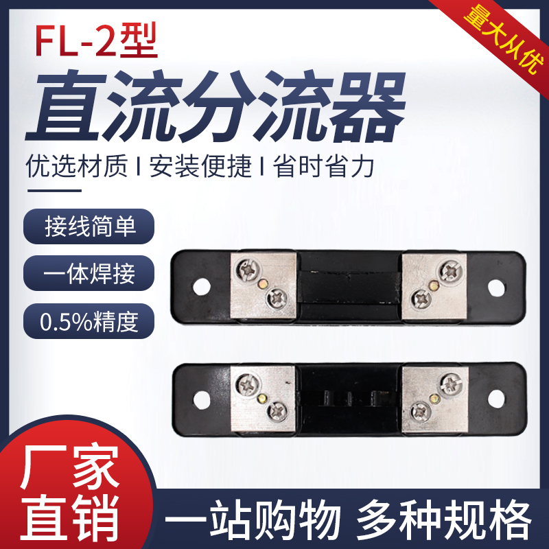 直流电流表外附分流器FL-2 10A30A50A75A100A150A200A300A 75mV-封面