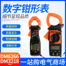 胜利数字钳形万用表DM6266交流钳式 电压电流表笔多功能钳型万能表