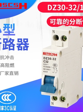 DPN漏电保护器 (DZ30-32)小型断路器 20A/16A/10A/25A/32A