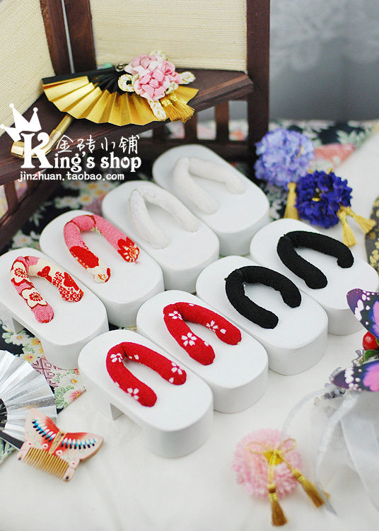 thumbnail for 1/3 Uncle BJD/DD doll with [white bevel] Japanese style Japanese style clogs white without scale with kimono in stock