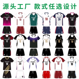 2025新款排球服男女款排球队服定制专业训练比赛服套装速干排球衣