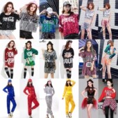 出租爵士舞嘻哈套装 女现代舞成人女团街舞露脐JK亮片啦啦操演出服