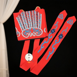 戏曲演出用品京越豫剧软黄帽老生戏帽土地公财主乡绅帽五蝠员外巾