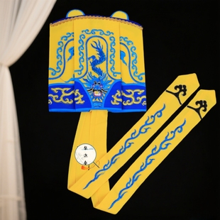 戏曲演出用品京越剧老生戏帽土地公财主乡绅帽五蝠员外巾软黄帽