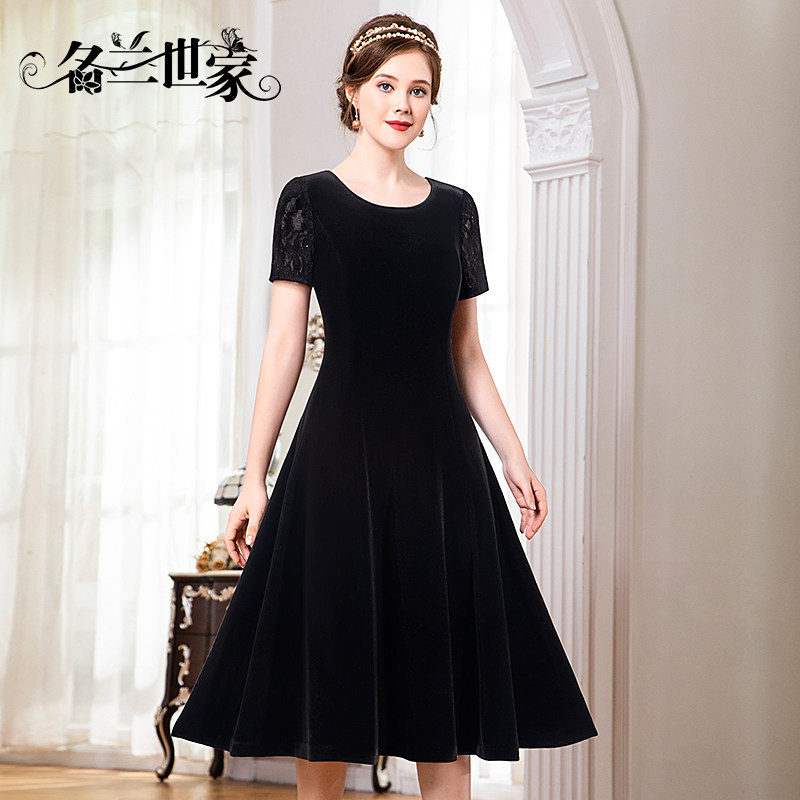 名兰世家原创妈妈连衣裙高贵阔太太蕾丝气质显瘦礼服裙子高端精致,女装/女士精品,连衣裙,淘宝优惠券,粉丝福利购,淘宝优惠卷