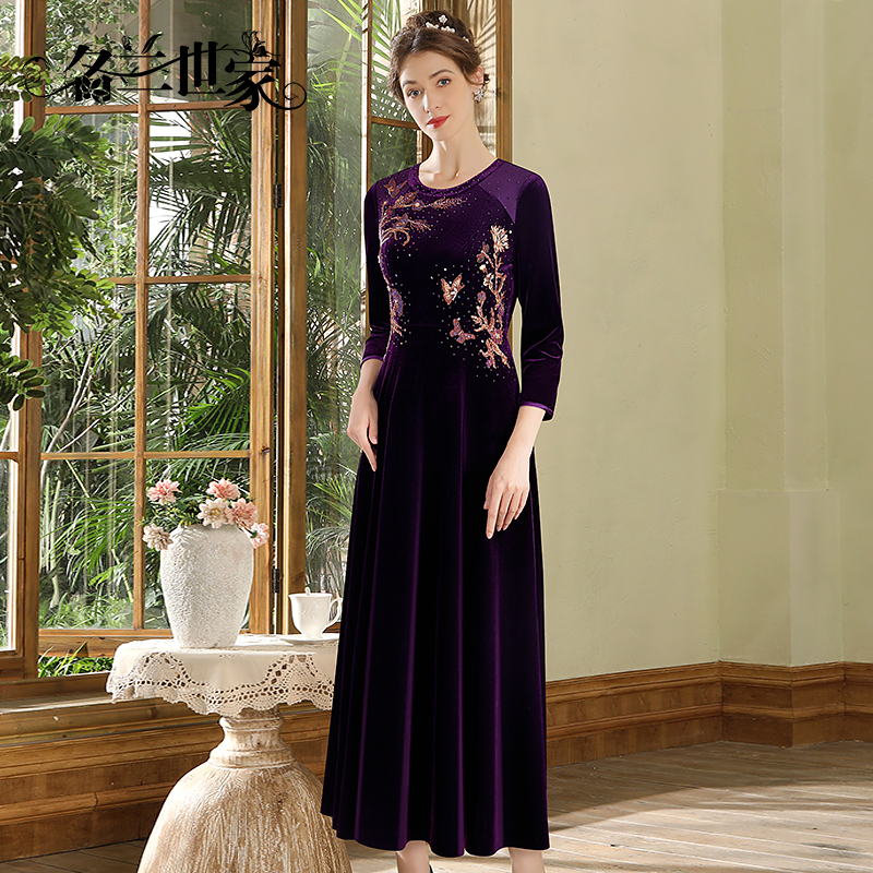 名兰世家妈妈喜服婚宴婆婆礼服裙