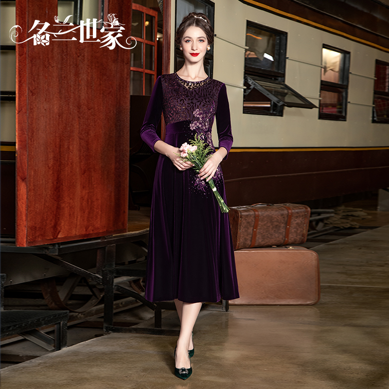 名兰夫人婚宴礼服裙平时聚会可穿