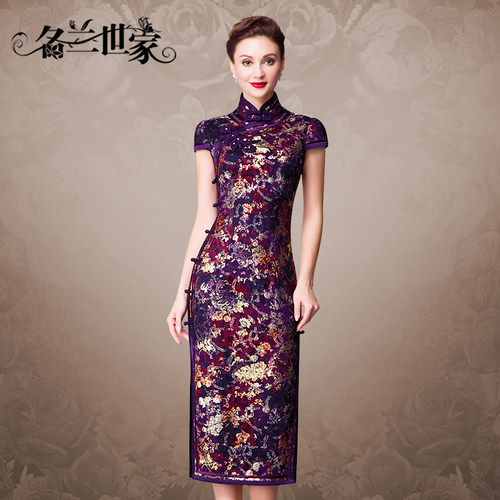 名兰世家婚礼妈妈旗袍礼服新中式