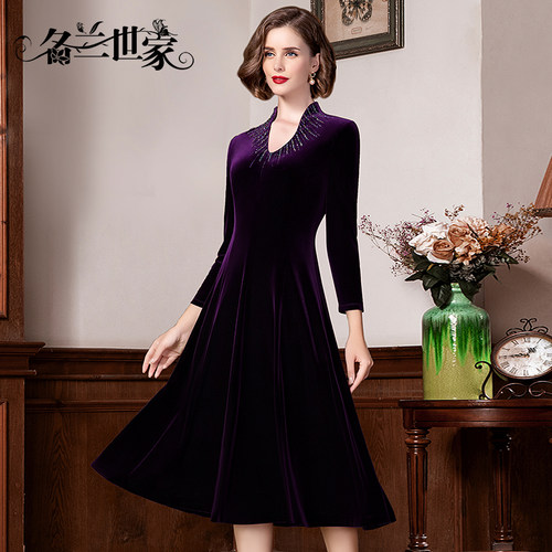 名兰世家婚礼妈妈礼服连衣裙高贵