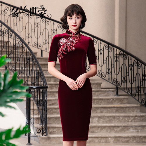 名兰世家婚宴妈妈旗袍婚礼礼服