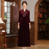 结婚喜服婚礼装 名兰世家喜婆婆婚宴装 妈妈礼服新款 宴会连衣裙原创