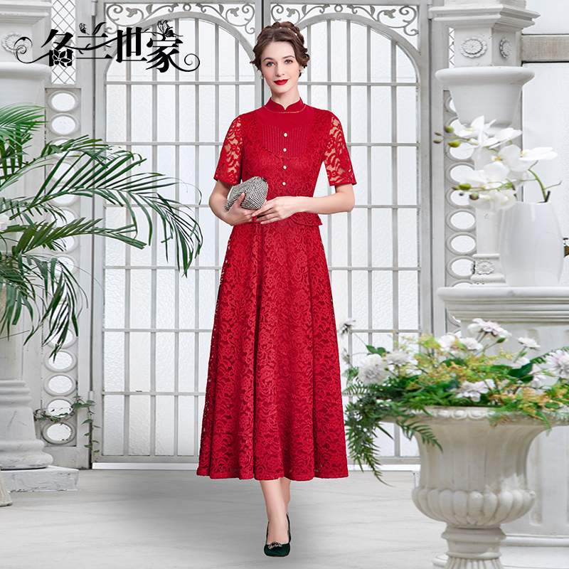 名兰世家喜婆婆婚宴礼服连衣裙