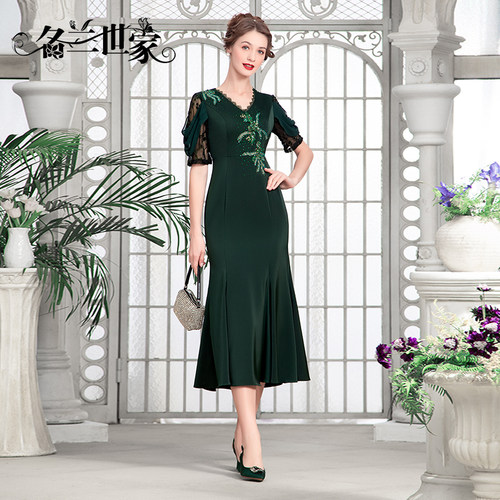 名兰世家宴会鱼尾礼服平时可穿