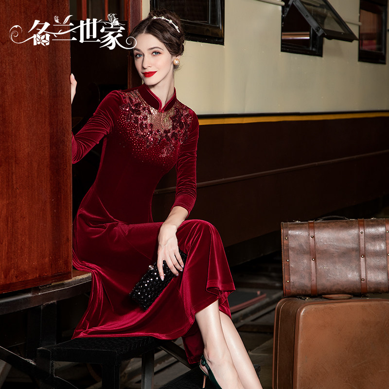 名兰世家妈妈婚宴装礼服平时可穿图片