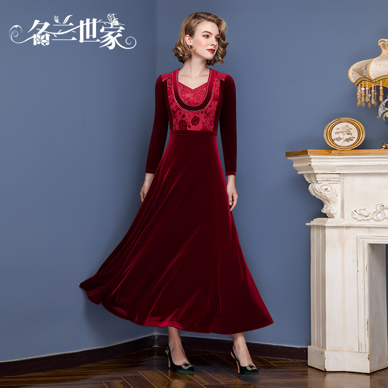名兰世家喜婆婆婚宴装妈妈礼服裙图片