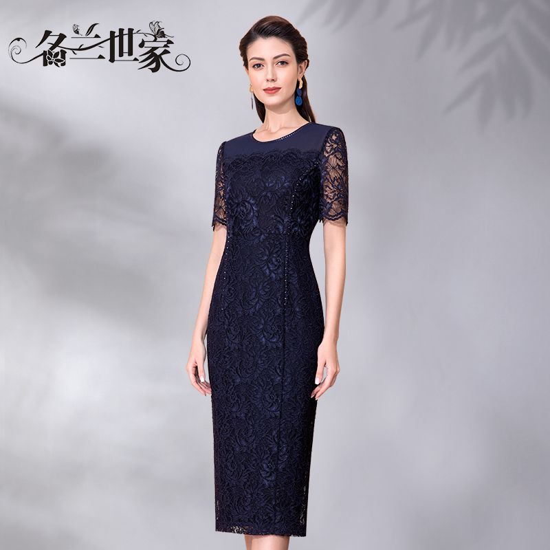 名兰世家婚礼妈妈礼服连衣裙高贵
