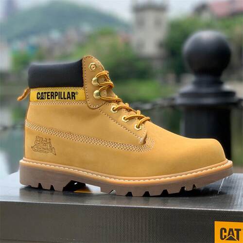 CAT卡特中帮马丁靴黄靴情侣鞋
