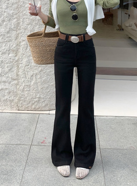 四面弹微喇裤！2026春季新款高腰喇叭裤女长裤牛仔裤高腰显瘦