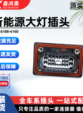 适用于理想ONEL6 理想L7理想L8理想L9前机舱左右大灯插头原装正品
