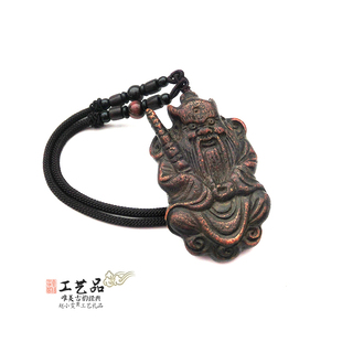 老旧挂件龙虎天师佑身吉庆平安牛角法牌手工精雕佩饰把件道家用品